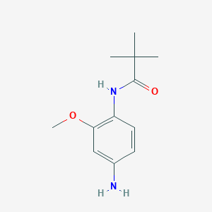 molecular formula C12H18N2O2 B008527 N-(4-amino-2-methoxyphenyl)-2,2-dimethylpropanamide CAS No. 108792-09-2