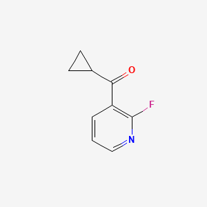 molecular formula C9H8FNO B8527030 Cyclopropyl(2-fluoropyridin-3-yl)methanone 