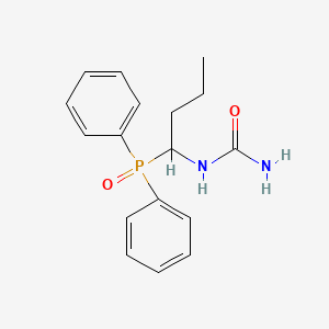 molecular formula C17H21N2O2P B8527058 N-[1-(Diphenylphosphoryl)butyl]urea CAS No. 43077-48-1
