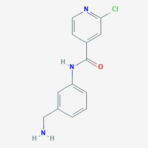 molecular formula C13H12ClN3O B8527148 N-(3-(aminomethyl)phenyl)-2-chloroisonicotinamide 