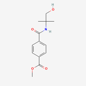 molecular formula C13H17NO4 B8527157 Methyl 4-[(2-hydroxy-1,1-dimethylethyl)carbamoyl]benzoate 