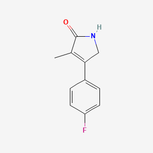 4-(4-fluorophenyl)-1,5-dihydro-3-methyl-2H-pyrrol-2-one