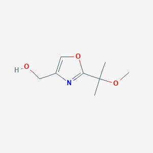 molecular formula C8H13NO3 B8527503 (2-(2-Methoxypropan-2-yl)oxazol-4-yl)methanol 