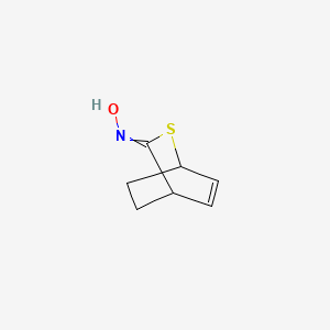 molecular formula C7H9NOS B8527511 N-2-Thiabicyclo[2.2.2]oct-5-en-3-ylidenehydroxylamine CAS No. 83369-21-5