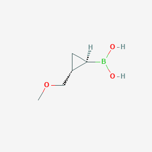 molecular formula C5H11BO3 B8527564 [(1R,2R)-2-(methoxymethyl)cyclopropyl]boronic acid CAS No. 1093207-36-3
