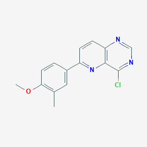 molecular formula C15H12ClN3O B8527570 4-Chloro-6-(4-methoxy-3-methylphenyl)pyrido[3,2-d]pyrimidine CAS No. 897360-68-8
