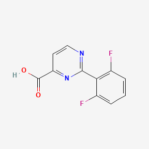 2-(2,6-Difluorophenyl)pyrimidine-4-carboxylic acid