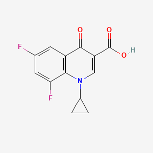 molecular formula C13H9F2NO3 B8527589 1-Cyclopropyl-6,8-difluoro-1,4-dihydro-4-oxo-3-quinolinecarboxylic acid 
