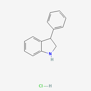 molecular formula C14H14ClN B8527621 3-Phenyl indoline hydrochloride CAS No. 62236-20-8