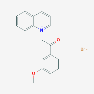 1-(3-Methoxyphenacyl)quinolinium bromide