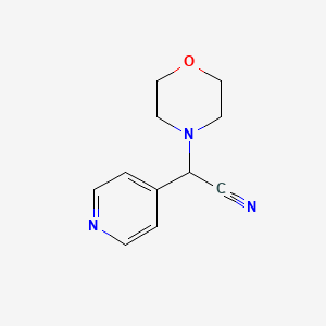 molecular formula C11H13N3O B8527719 Morpholin-4-yl-pyridin-4-yl-acetonitrile 