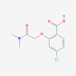 molecular formula C11H12ClNO4 B8527745 4-Chloro-2-[2-(dimethylamino)-2-oxoethoxy]benzoic acid 