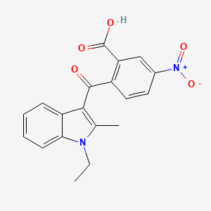2-(1-Ethyl-2-methyl-1H-indole-3-carbonyl)-5-nitrobenzoic acid