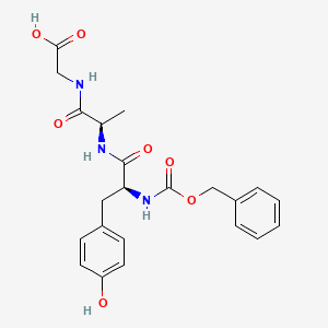 molecular formula C22H25N3O7 B8528044 N-[(Benzyloxy)carbonyl]-L-tyrosyl-D-alanylglycine CAS No. 74085-07-7