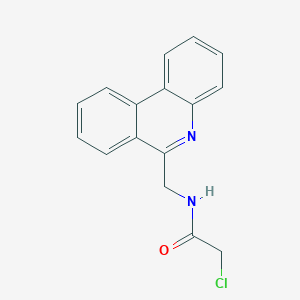 2-Chloro-N-(phenanthridin-6-ylmethyl)acetamide