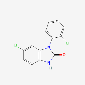 molecular formula C13H8Cl2N2O B8528232 2H-Benzimidazol-2-one, 1,3-dihydro-6-chloro-1-(2-chlorophenyl)- CAS No. 79759-60-7
