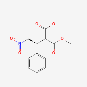 methyl(R)-2-methoxycarbonyl-4-nitro-3-phenylbutanoate