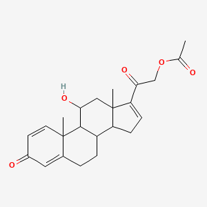molecular formula C23H28O5 B8528366 Budesonide Impurity 3 