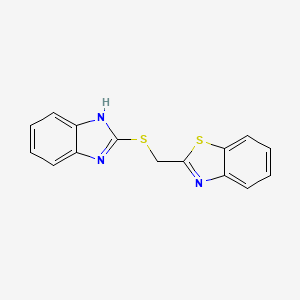 2-(1H-benzimidazol-2-yl-thiomethyl)-benzothiazole