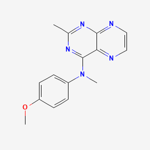 N-(4-methoxyphenyl)-N,2-dimethylpteridin-4-amine