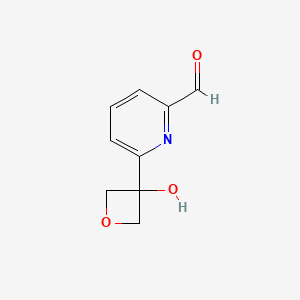 6-(3-Hydroxyoxetan-3-yl)picolinaldehyde