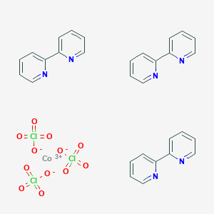 molecular formula C30H24Cl3CoN6O12 B085285 tris(2,2'-bipyridyl)cobalt(III) CAS No. 14376-02-4
