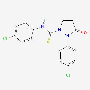 N,2-Bis(4-chlorophenyl)-3-oxopyrazolidine-1-carbothioamide
