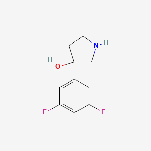 3-(3,5-Difluorophenyl)pyrrolidin-3-ol