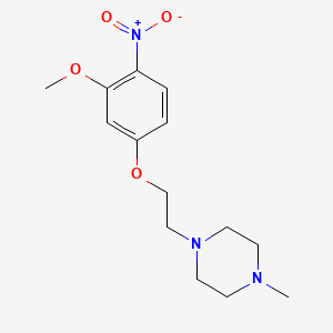 1-Methyl-4-(2-{[3-(methyloxy)-4-nitrophenyl]oxy}ethyl)piperazine