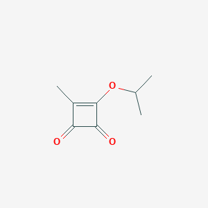 molecular formula C8H10O3 B8528551 3-Isopropoxy-4-methyl-3-cyclobutene-1,2-dione 