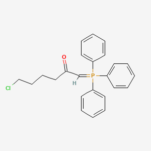 6-Chloro-1-(triphenyl-lambda~5~-phosphanylidene)hexan-2-one