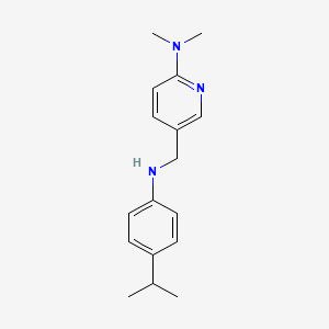 3-Pyridinemethanamine,6-(dimethylamino)-n-[4-(1-methylethyl)phenyl]-