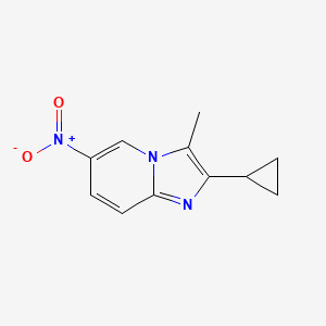 2-Cyclopropyl-3-methyl-6-nitroimidazo[1,2-a]pyridine