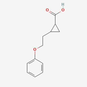2-(2-Phenoxyethyl)cyclopropane-1-carboxylic acid