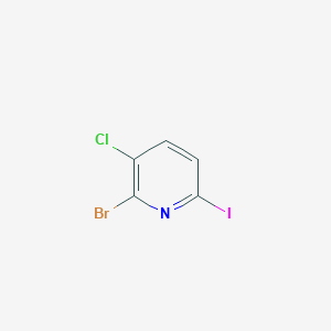 molecular formula C5H2BrClIN B8528655 2-Bromo-3-chloro-6-iodopyridine 