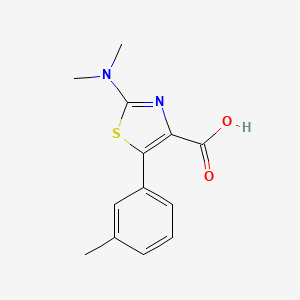 2-Dimethylamino-5-m-tolyl-thiazole-4-carboxylic Acid