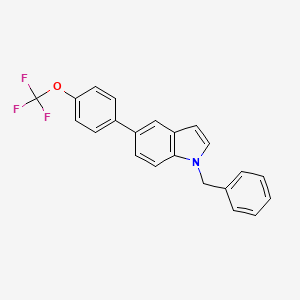 1-Benzyl-5-[4-(trifluoromethoxy)phenyl]-1H-indole