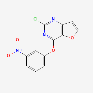 2-Chloro-4-(3-nitrophenoxy)-furo[3,2-d]pyrimidine