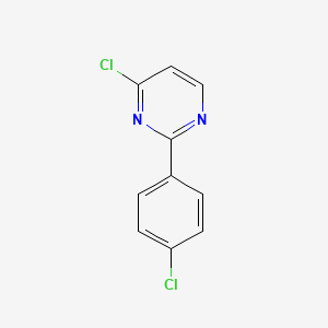 molecular formula C10H6Cl2N2 B8528735 4-Chloro-2-(4-chlorophenyl)pyrimidine 