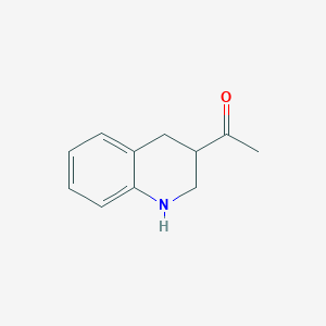 molecular formula C11H13NO B8528773 1,2,3,4-Tetrahydro-3-acetyl-quinoline 