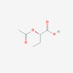 molecular formula C6H10O4 B8528835 (S)-2-Acetoxybutanoic acid 
