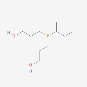 molecular formula C10H23O2P B8528850 s-Butyl bis(3-hydroxypropyl) phosphine CAS No. 79579-99-0
