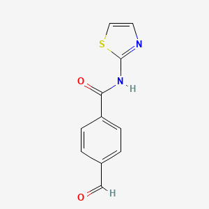 molecular formula C11H8N2O2S B8528863 4-formyl-N-(2-thiazolyl)benzamide 