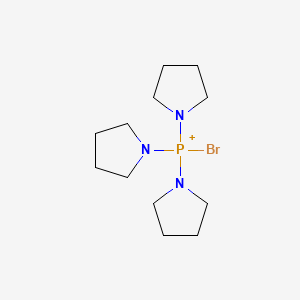 molecular formula C12H24BrN3P+ B8528959 Bromotripyrrolizinophosphonium 