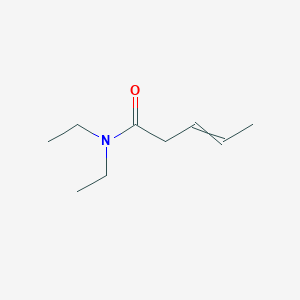 molecular formula C9H17NO B8529104 N,N-diethylpent-3-enamide CAS No. 75162-96-8