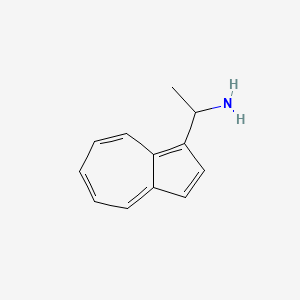 molecular formula C12H13N B8529200 1-Azulen-1-yl-ethylamine 