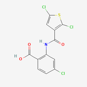 4-Chloro-2-{[(2,5-dichloro-3-thienyl)carbonyl]amino}benzoic acid