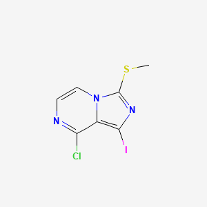 8-Chloro-1-iodo-3-methylsulfanyl-imidazo[1,5-a]pyrazine