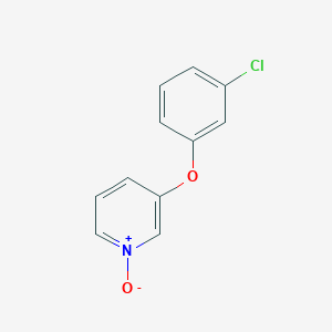 molecular formula C11H8ClNO2 B8529333 3-(m-chlorophenoxy)pyridine N-oxide 