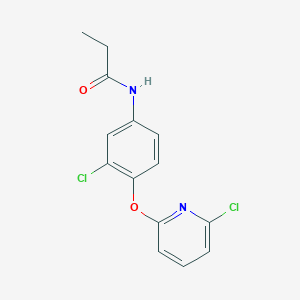 N-{3-Chloro-4-[(6-chloropyridin-2-yl)oxy]phenyl}propanamide